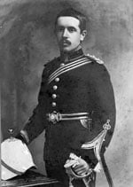 Alfred Whitmore wearing his Indian Medical Service uniform, circa 1903.