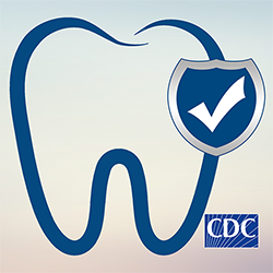 The DentalCheck logo: a tooth with a check on the right side and the CDC logo on the bottom left.