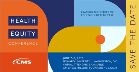 Banner for the  CMS Health Equity Conference