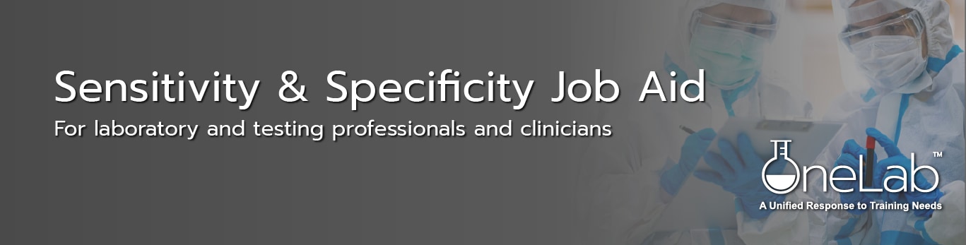 Sensitivity & Specificity Job Aid banner