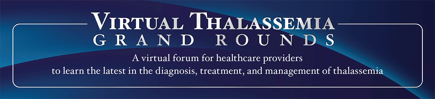 Thalassemia virtual grand rounds banner